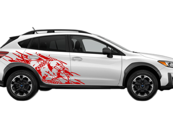 Wild bear door graphics decals compatible with Subaru Crosstrek 2018-2023