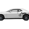 Wild wolf side graphics, decals compatible with Dodge Challenger