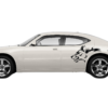 Wild wolf side graphics, decals compatible with Dodge Charger 2006-2010