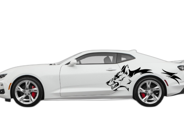 Wild Wolf Side Graphics, Decals for Chevrolet Camaro