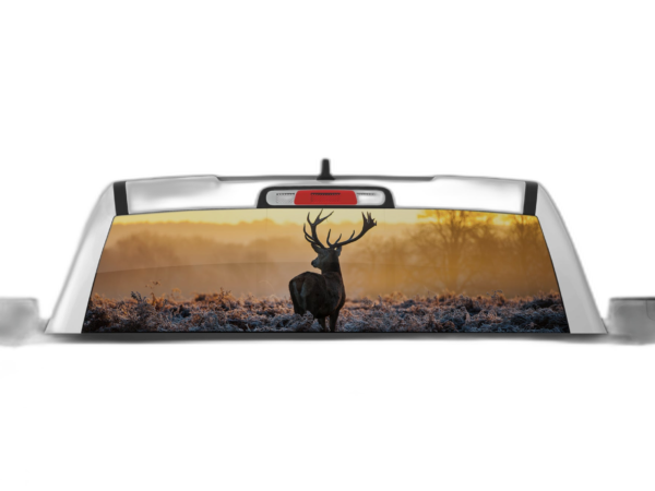 Wild Deer Perforated Rear Window Decal Graphics for Dodge Ram
