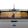 Wild deer perforated rear window decal graphics compatible with Ford Maverick