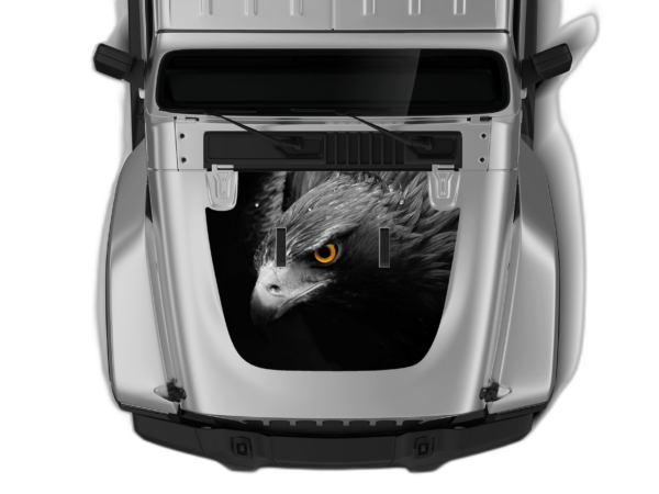Wild Hawk Print Hood Graphics for Wrangler JL