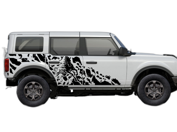 Wild horse decals graphics compatible with Ford Bronco