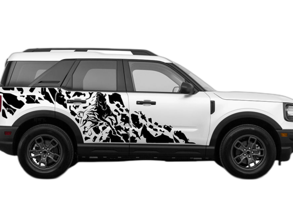 Wild horse side graphics decals graphics compatible with Ford Bronco Sport
