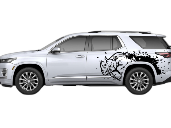 Wild rhino splash side graphics decals compatible with Chevrolet Traverse 2018-2023