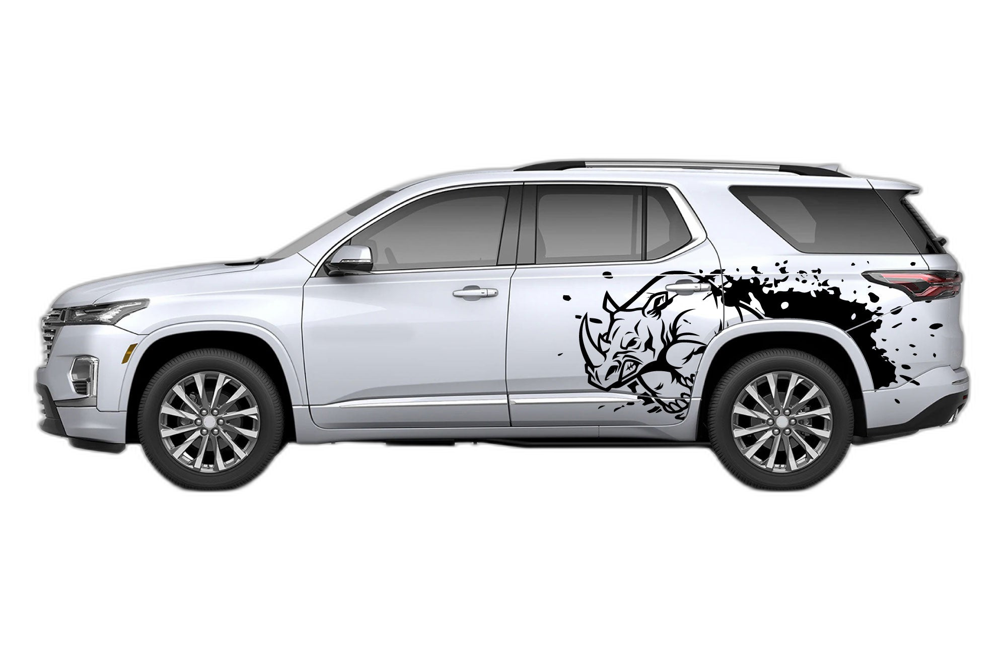 Wild Rhino Splash Side Graphics for Chevrolet Traverse 2018-2023