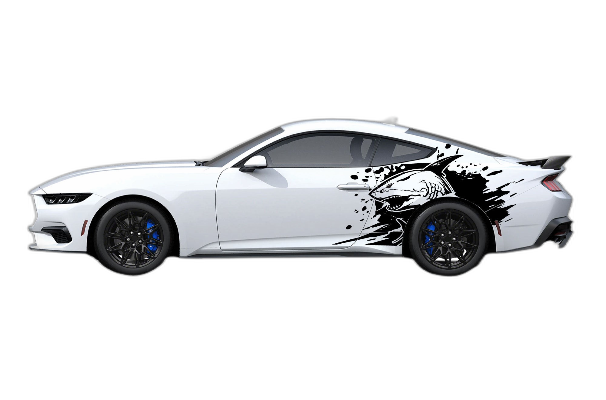 Wild sea graphics side decals compatible with Ford Mustang