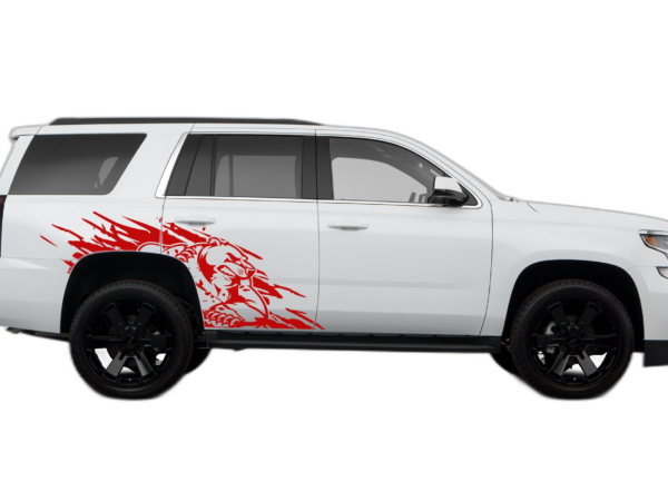 Wild bear door graphics decals compatible with Chevrolet Tahoe 2015-2020