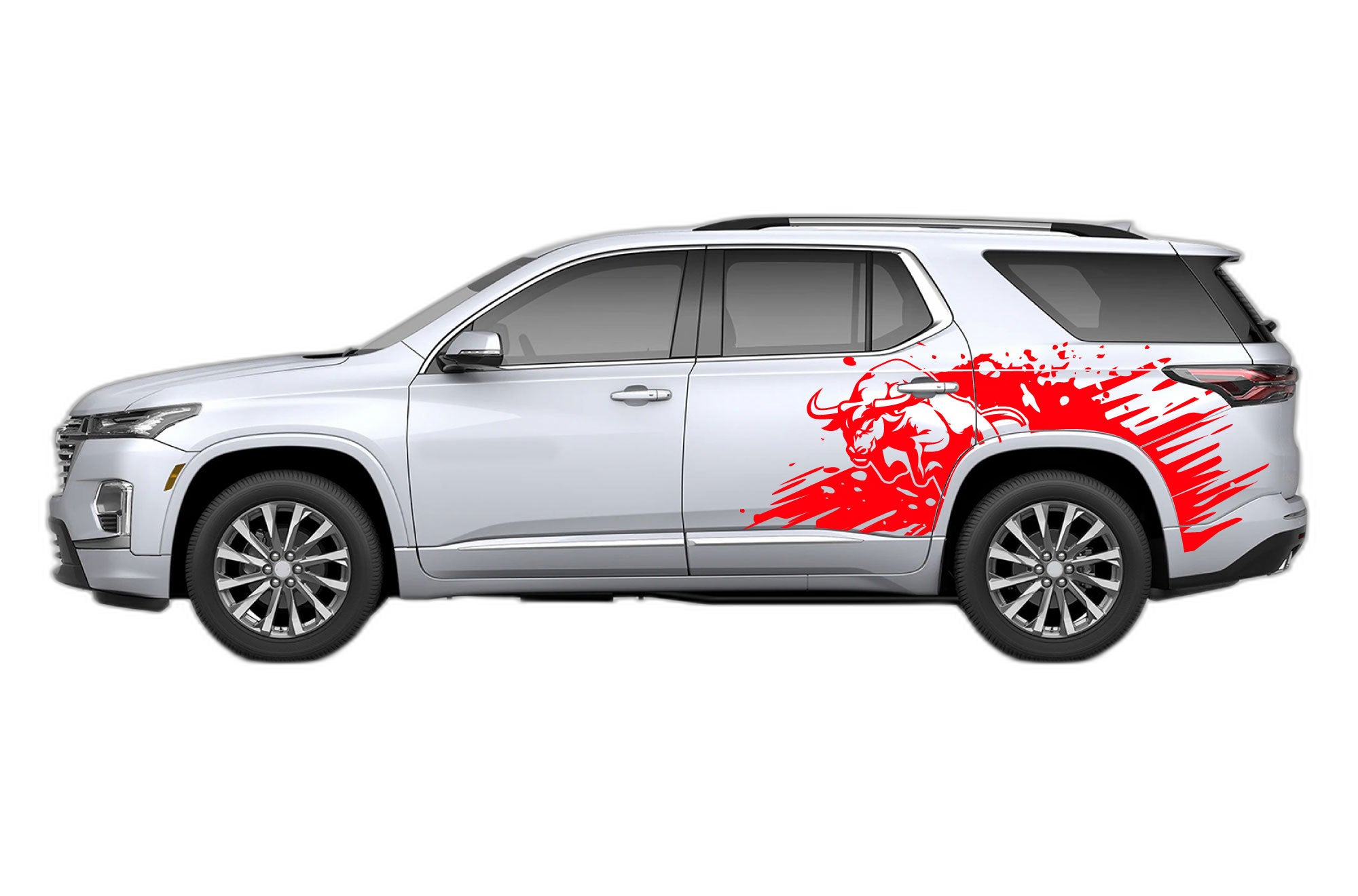 Wild Bull Splash Side Graphics for Chevrolet Traverse 2018-2023 - Image 2
