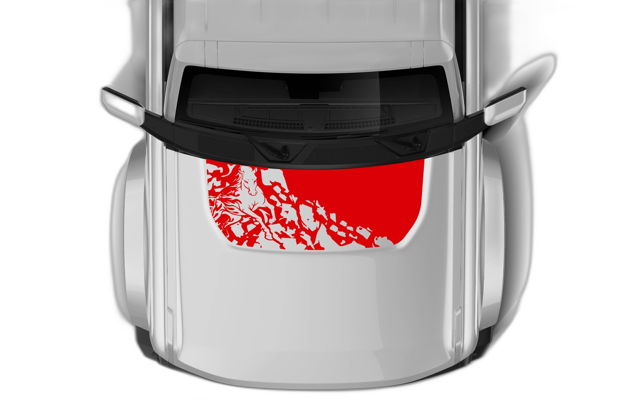 Wild horse hood graphics decals compatible with Ford Bronco - Image 2