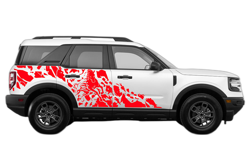 Wild horse side graphics decals graphics compatible with Ford Bronco Sport - Image 2
