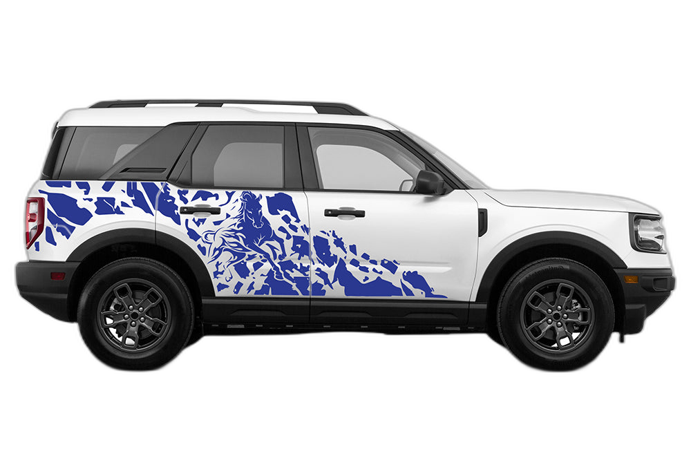 Wild horse side graphics decals graphics compatible with Ford Bronco Sport - Image 4