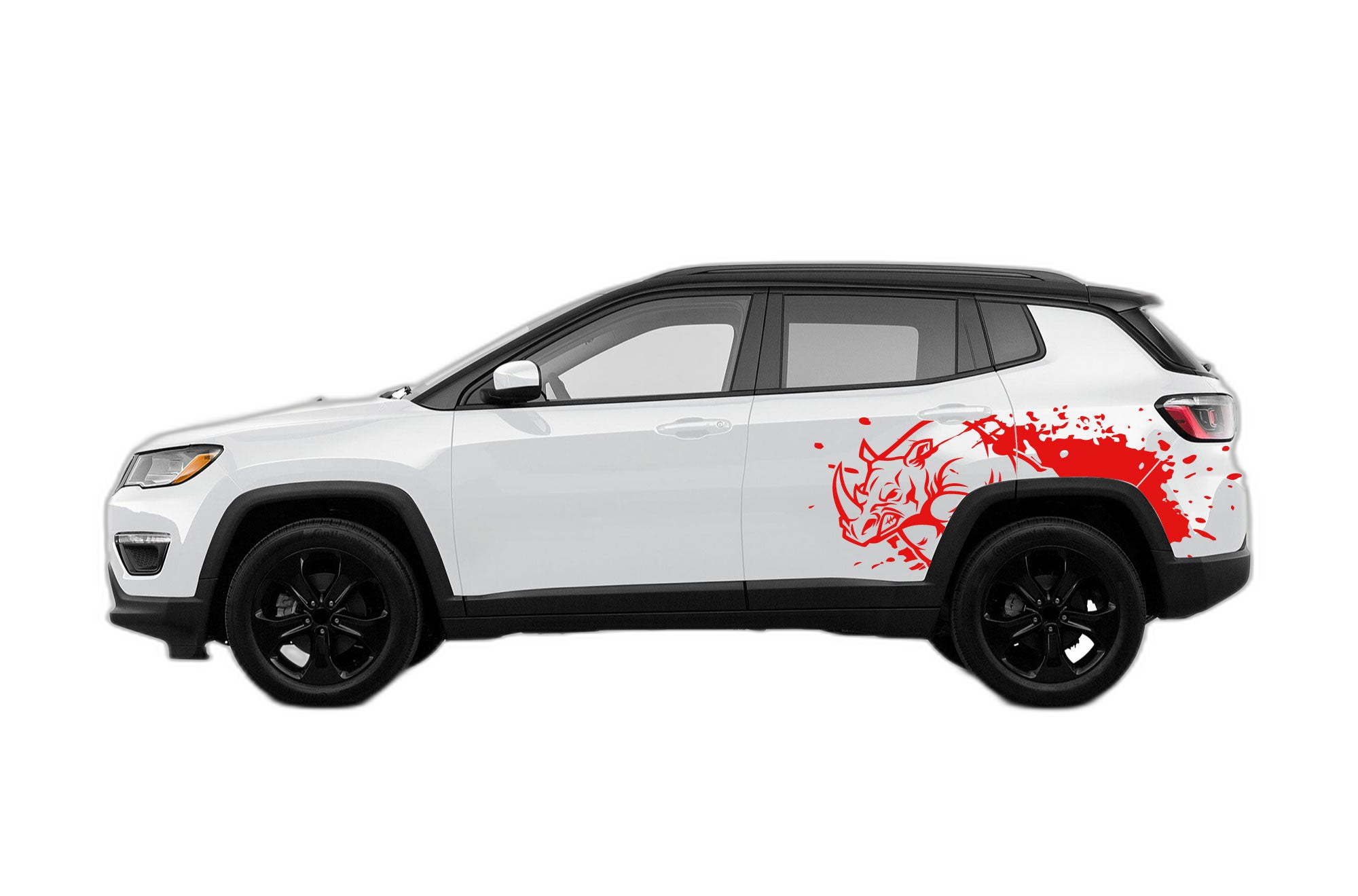 Wild Rhino Door Decals Graphics for Jeep Compass 2018 - 2025 - Image 2