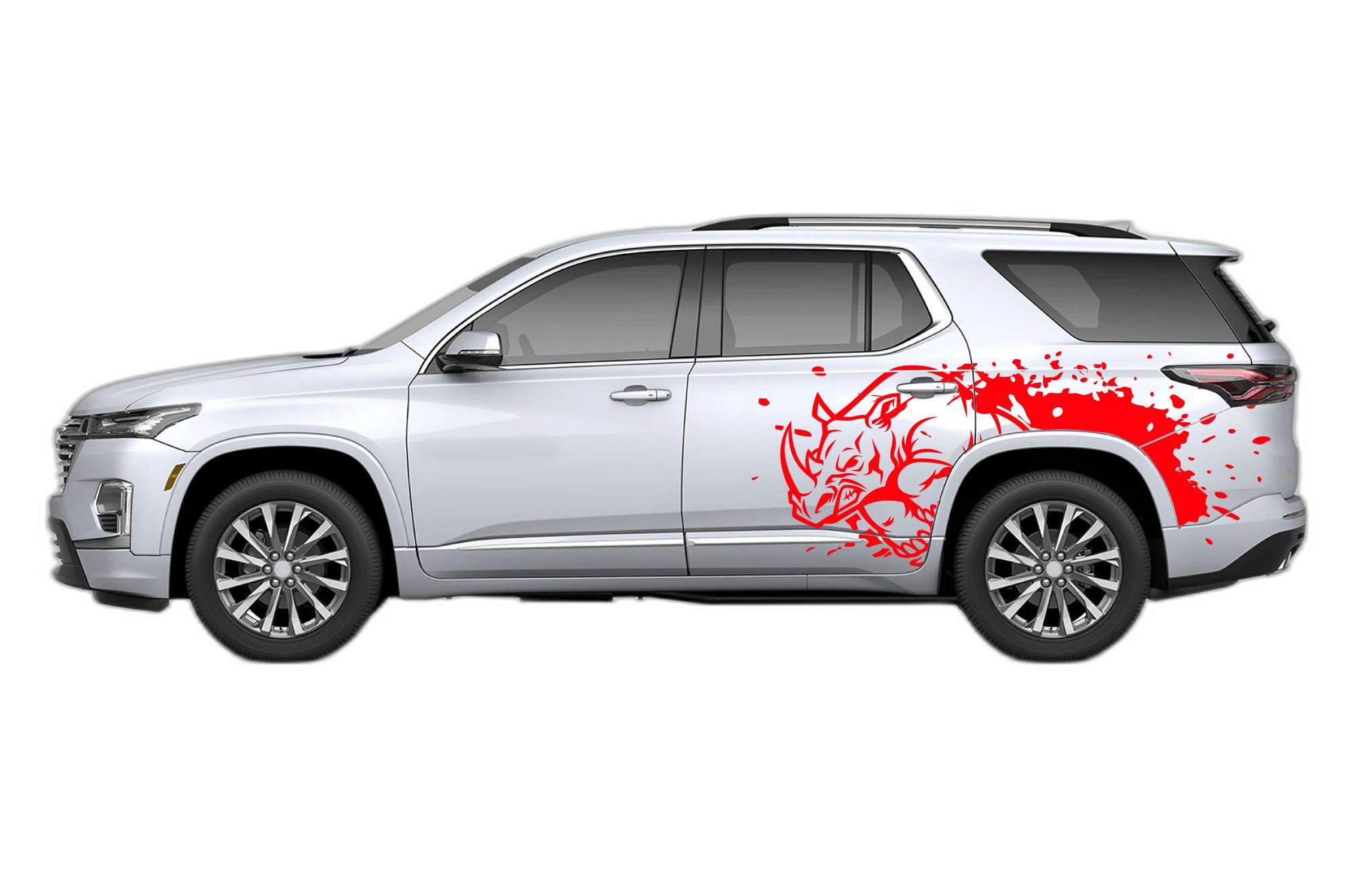 Wild Rhino Splash Side Graphics for Chevrolet Traverse 2018-2023 - Image 2