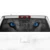 Wolf Blue Eyes Perforated Rear Window Decal Graphics for Chevrolet Silverado 2014-2018