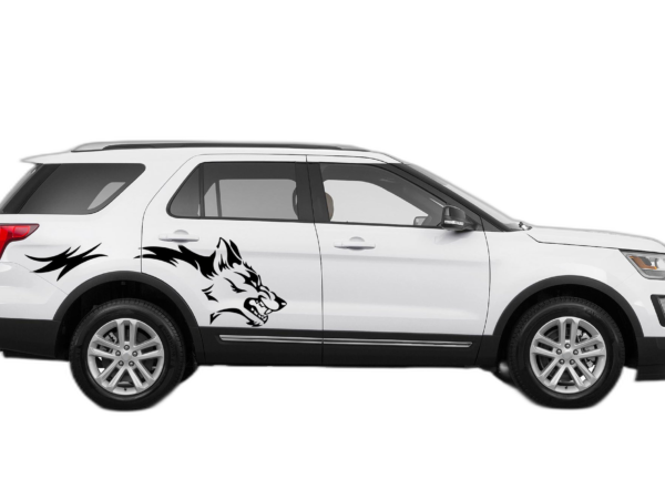 Wolf side decals graphics compatible with Ford Explorer 2011-2019