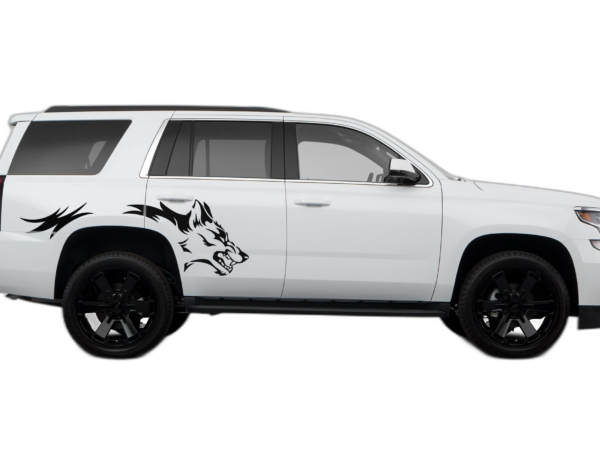 Wolf side graphics decals compatible with Chevrolet Tahoe 2015-2020