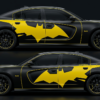 🟡🦇 Yellow Batman Logo Car Wrap