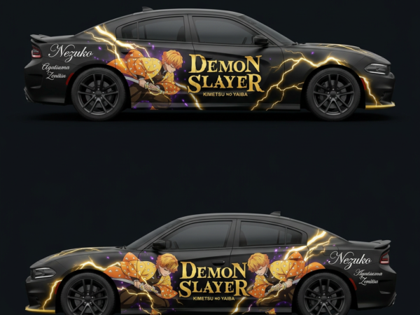 ⚡️🌩️ Zenitsu Thunder Breathing Car Wrap