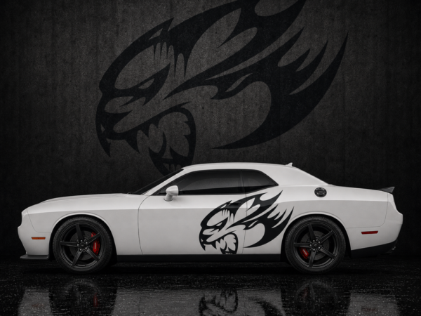 Muscle Series Dodge Challenger Horn Scat XL Decal - Free Mockup