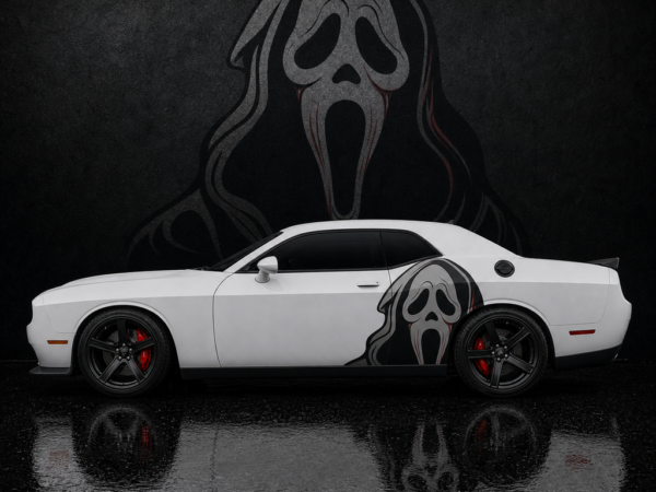 Muscle Series Dodge Challenger Ghost Design 2.0 Decal - Free Mockup