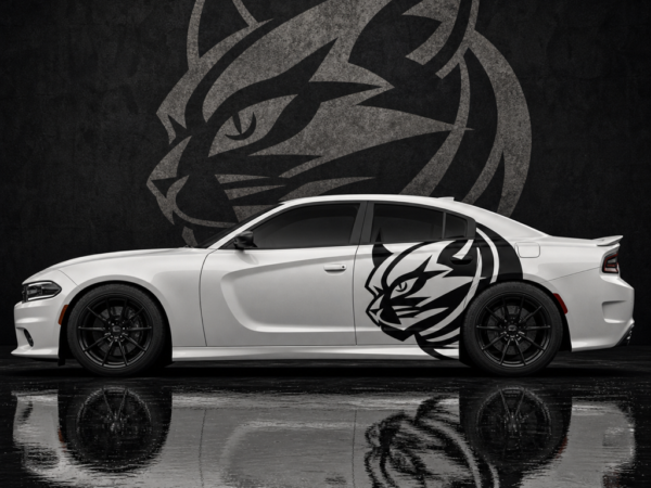 Muscle Series Dodge Charger Horn Scat XL Decal - Free Mockup