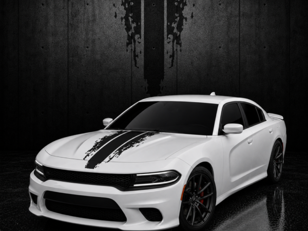 Muscle Series Dodge Charger Digital Grunge Hood Scoop Insert Your Own Decal - S Small Free Mockup