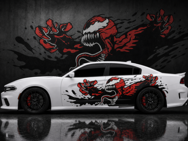 Muscle Series Dodge Charger Cvrnage 2.0 Decal - Free Mockup