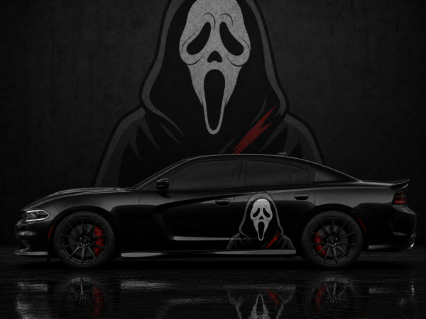 Muscle Series Dodge Charger Ghost Design 2.0 Decal - Free Mockup