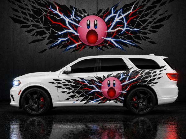 Muscle Series Dodge Durango Big Kirbbby Decal - Free Mockup