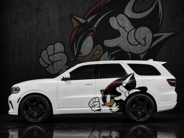 Muscle Series Dodge Durango Shadow Dash Decal - Free Mockup