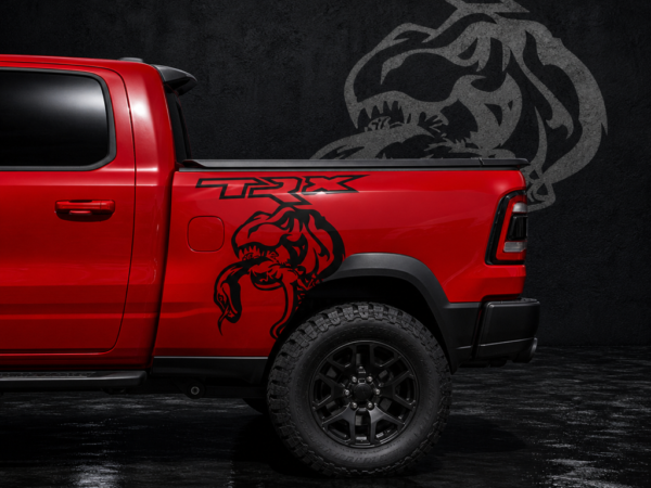 Muscle Series Ram TRX T-Rex Raptor Eater Shirt Decal - Free Mockup