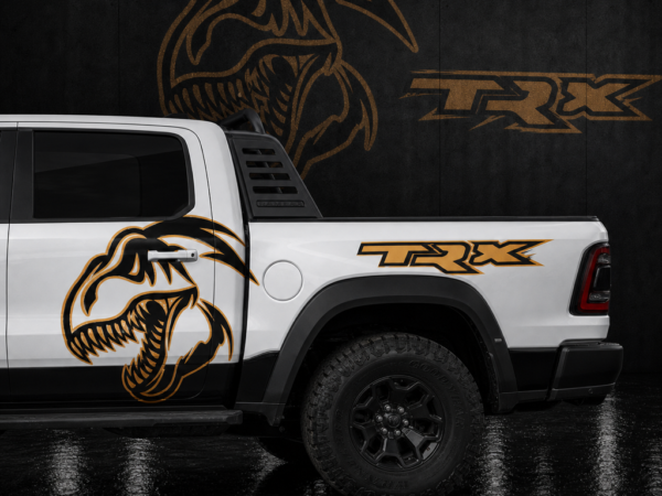 Muscle Series Ram TRX TRX 1500 XL Decal - Free Mockup
