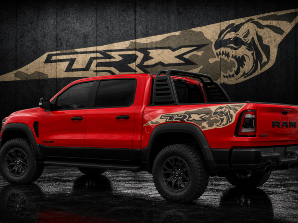 Muscle Series Ram TRX T-Rex XL Design Decal - Free Mockup